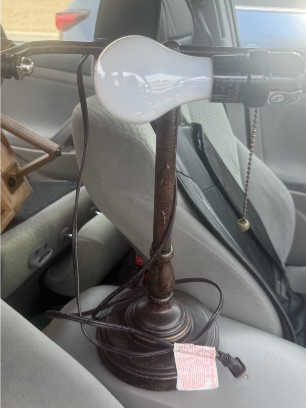 Classic Brown Table Lamp with Pull Chain
